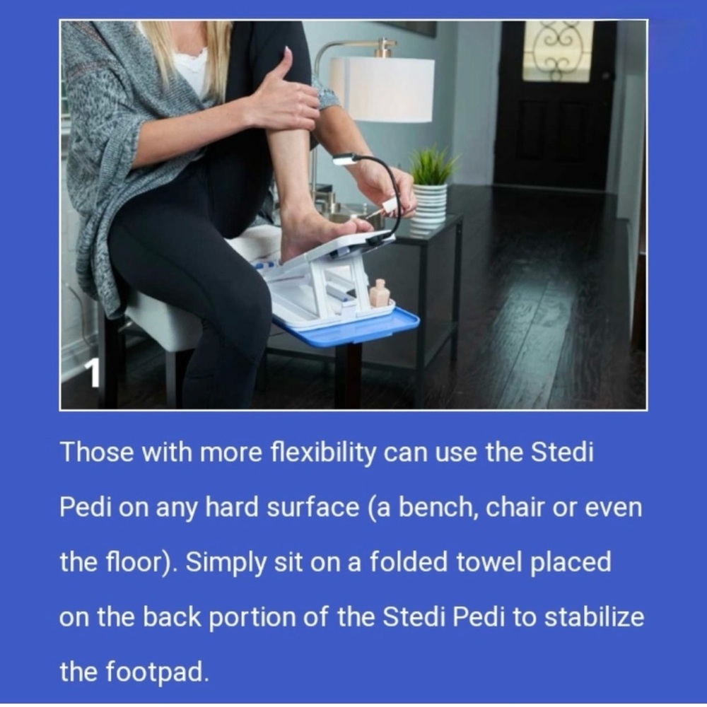 Stedi Pedi Foot Care Pedicure Device in Lavender White - Picture 4 of 7